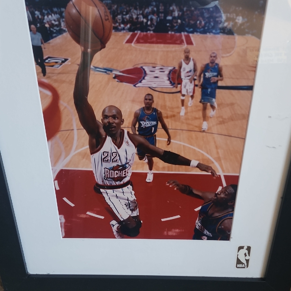 NBA Houston Rockets Action Shot with Black Frame